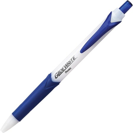 Pentel Ballpoint Pen, Retractable, 1.0mm Point, 12/DZ, Blue PK PENBX910C